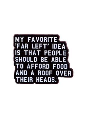 FAR LEFT Idea Equality Human Rights Enamel Pin NEW
